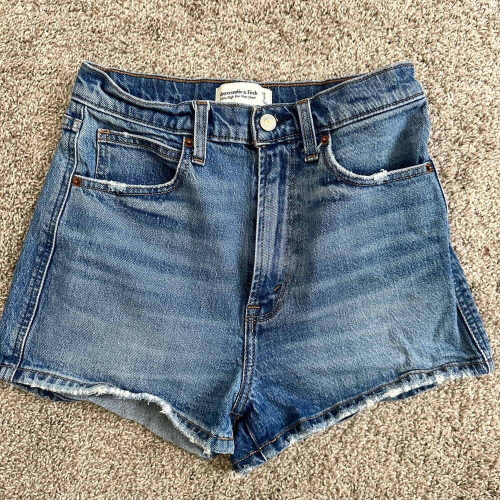 Abercrombie & Fitch High Waisted Denim Shorts